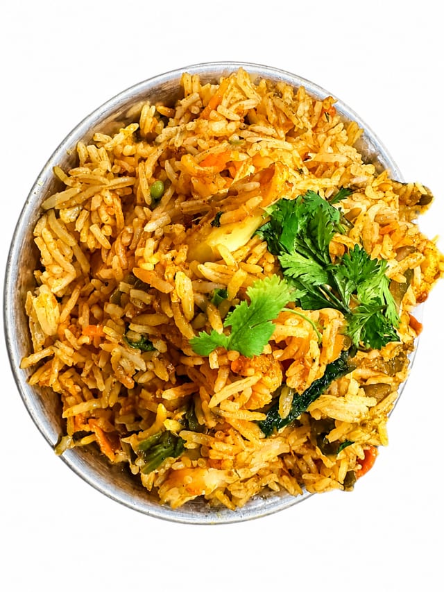 Vegetable Biryani.