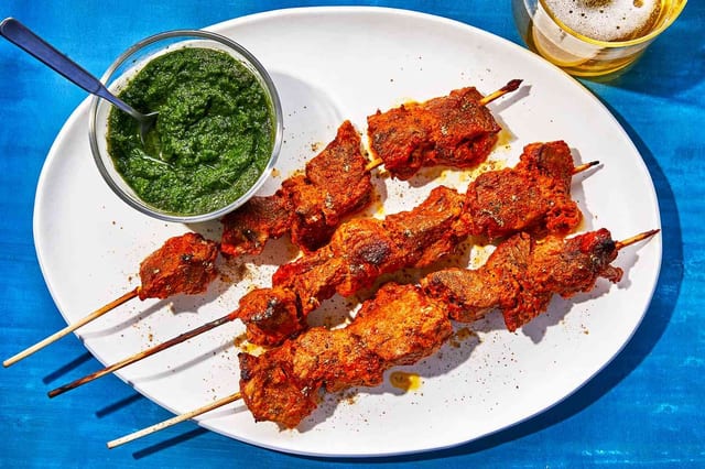 Lamb Boti Kabob.