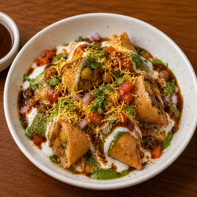 Samosa Chaat.